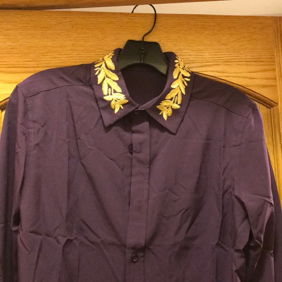 Dress/casual NWOT- plum dress shirt to help girls - Picture 2 of 3